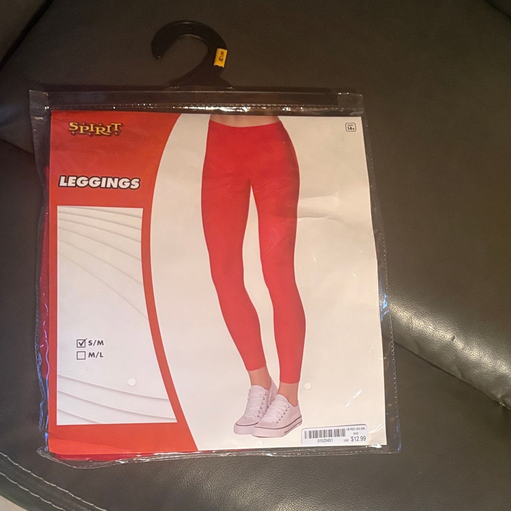 Spirit Vibrant Red Kids Leggings